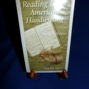 Rare Reading Early American Handwriting by Kip Sperry - 2001 VHS Video Tape